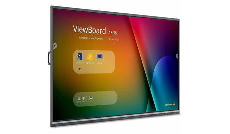 Large interactive display screen with 'ViewBoard' branding on a white background