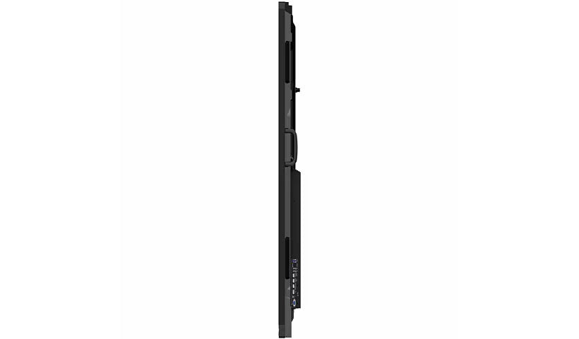 Black rectangular object on a white background