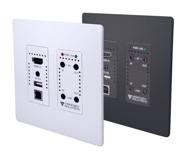 Visionary Solutions PacketAV DuetE-WP Wall Plate Encoder Faceplate