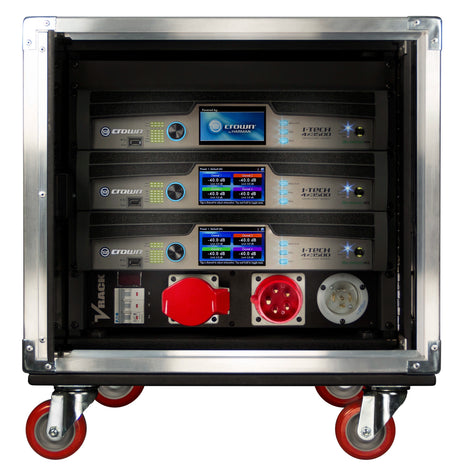 Crown VRACK-4X3500HD – Complete V-Rack with Three IT4X3500HD Amplifiers Power Amplifiers Crown