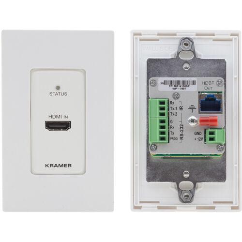 Kramer WP-789T 4K60 4:2:0 HDMI 1–Gang PoE Wall–Plate Transmitter with RS–232 & IR over Long–Reach HDBaseT