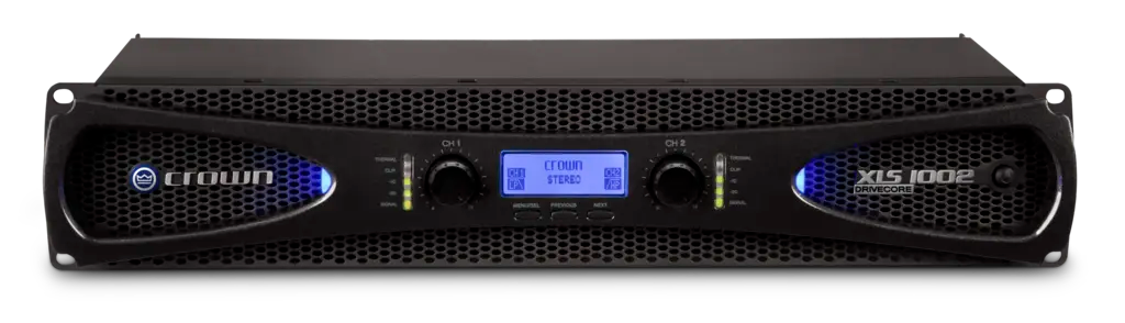 Crown XLI800 XLS1002 Two Channel, 350W Power Amplifier Audio Amplifiers Crown