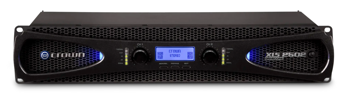 Crown XLS 2502 – 2-Channel 775W DriveCore Power Amplifier - front