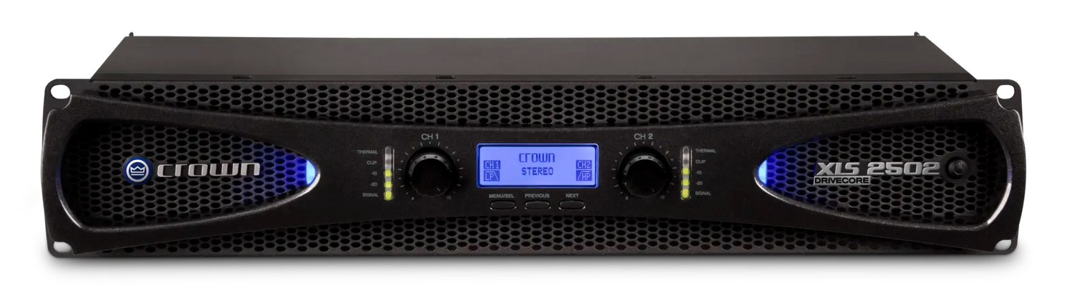 Crown XLS 2502 – 2-Channel 775W DriveCore Power Amplifier - front