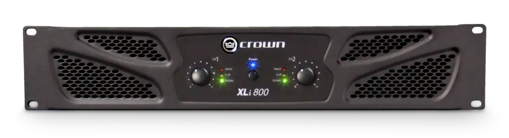 Crown XLI800 Two-channel, 300W @ 4(Omega) Power Amplifier Audio Amplifiers Crown