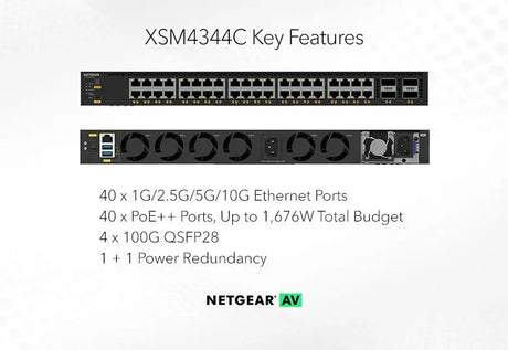 Netgear XSM4344C-100NES
M4350-40X4C MANAGED SWITCH - Creation Networks