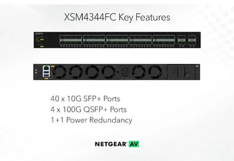 Netgear XSM4344FC-100NES
M4350-40F4C MANAGED SWITCH  - Creation Networks