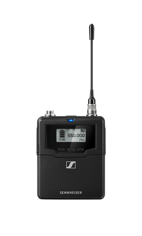 Sennheiser SK 6000 BK Bodypack transmitter, digital, LR mode, 3-pole SE plug, AES 256, black Microphones Sennheiser