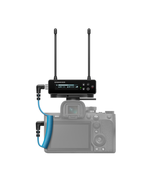Sennheiser Portable digital wireless set. Includes EW-DP EK receiver, EW-D SK bodypack transmitter, ME 2 lavalier, EW-D SKP plug-on transmitter, mounting kit, batteries, cables, frequency range: R4-9 (552-608 MHz) Microphone Accessories Sennheiser