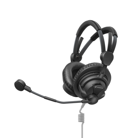 Sennheiser Closed circumaural headset for broadcast, ActiveGard limiting technology, supercardioid dynamic microphone, cable not included (700322) Headphones Sennheiser