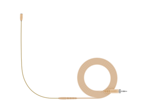 Sennheiser HSP Essential omni headset microphone (omnidirectional condenser) with 1.6m cable, beige, for XS Wireless and evolution wireless, 3.5mm jack (508246) Headset Microphones Sennheiser