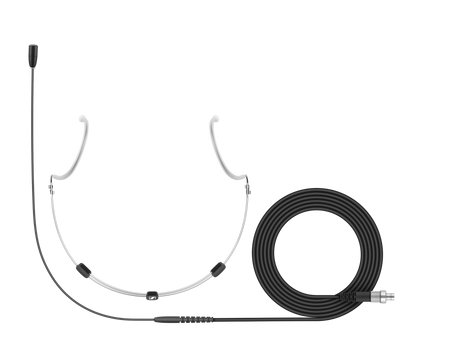 Sennheiser HSP Essential omni headset microphone (omnidirectional condenser) with 1.3m fixed cable, black, for 2000/5000/6000/9000 Series, 3-Pin connector (508247) Wireless Microphone Accessories Sennheiser