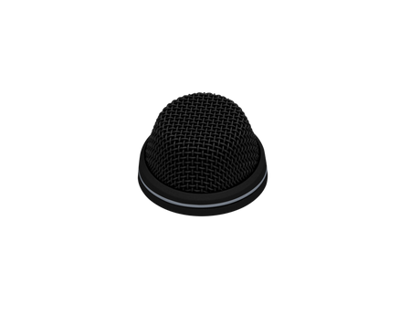 Sennheiser MAS 134 Installed boundary layer microphone (cardioid, condenser), 24-48V phantom power, 3-pin XLR-M, programmable modes, bi-color LED ring, black. Includes rubber rings and hex nut Table Microphone Sennheiser