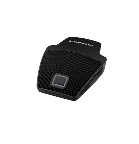 Sennheiser MAS 144 Installed on-table boundary layer microphone (cardioid condenser), 24-48V phantom power, 3-pin mini XLR-M, programmable on/off/PTT/PTM modes, bi-color LED ring, black. Includes 9.8ft mini XLR to 3-pin XLR cable Table Microphone Sennheiser
