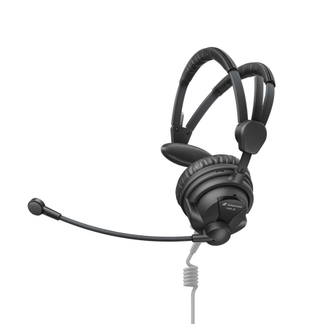 Sennheiser Closed on-ear headset for outdoor broadcast, single sided, ActiveGard limiting technology, supercardioid electret microphone, cable not included (700321) Headphones Sennheiser