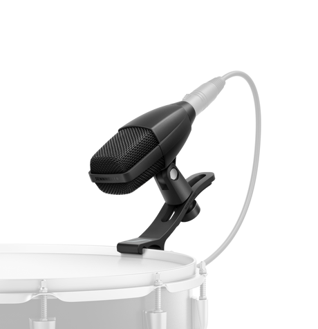 Sennheiser MD 421 KOMPAKT Multipurpose Dynamic Cardioid Microphone set with MZH DRUMS Drum clamp. Includes MD 421 KOMPAKT microphone, MZH DRUMS Drum clamp and Pouch Microphones Sennheiser