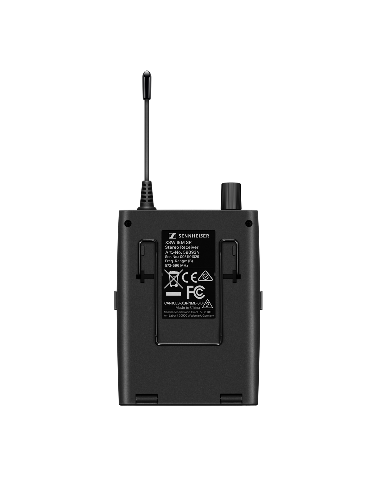 Sennheiser XSW IEM EK Receiver Back