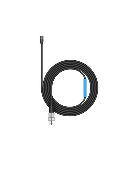 Sennheiser Complete MKE 2 lavalier kit with MKE 2 Gold (reduced sensitivity, 6.3 mV/Pa) with 3-pin connector for 2000/3000/5000 Series, black. Kit includes MZQ222 clip and MZW2 windscreen Lavalier Microphones Sennheiser