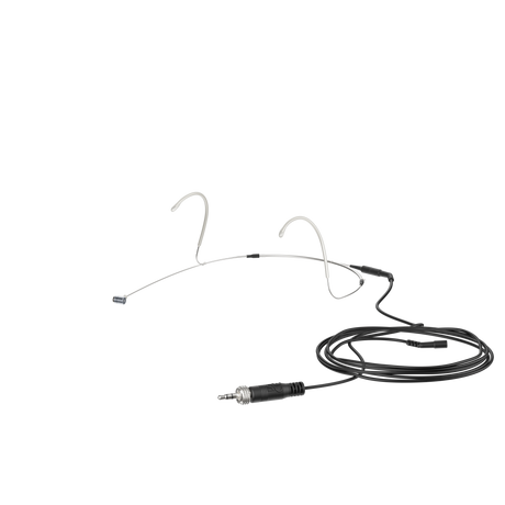 Sennheiser Headmic 4 cardioid condenser headmic with 3.5mm jack for Sennheiser bodypack transmitters, silver. Includes KE 4 cardioid mic capsule, MZW 44 windshield and soft case (509496) Headset Microphones Sennheiser