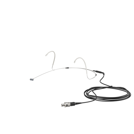 Sennheiser Headmic 4 cardioid condenser headmic with 3-Pin connector for Sennheiser bodypack transmitters, beige (3.5mm jack plug version). Includes KE 4 cardioid mic capsule, MZW 44 windshield and soft case (509499) Headset Microphones Sennheiser