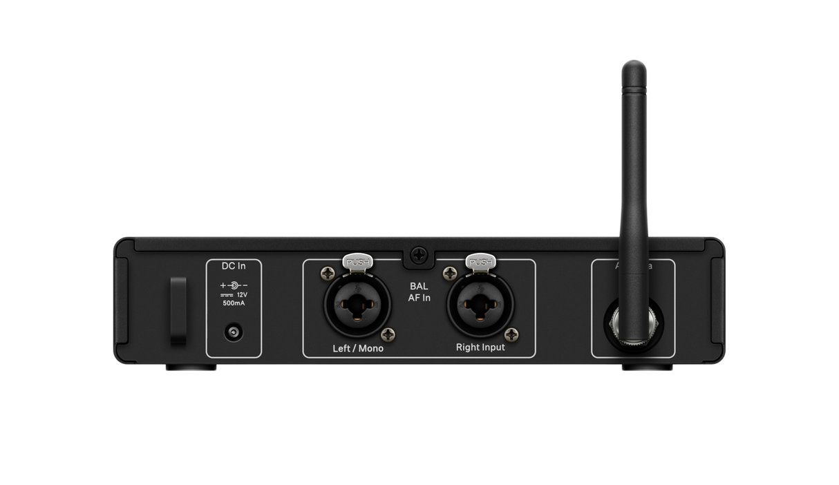 Sennheiser XSW IEM SR Transmitter Back with Antenna