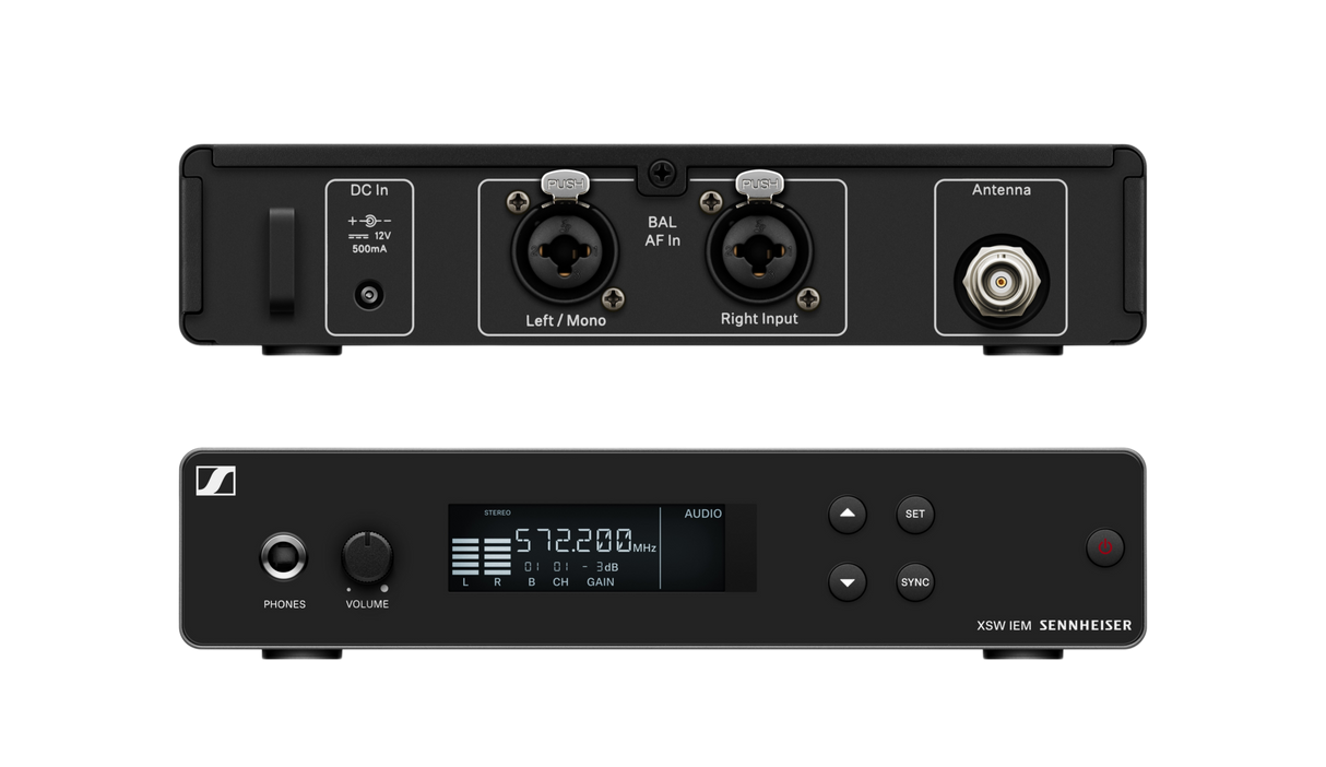 Sennheiser XSW IEM SR Transmitter Front and Back