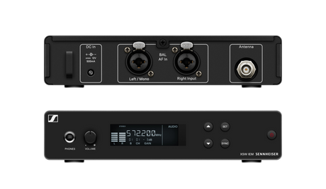 Sennheiser XSW IEM SR A – Half-Rack Stereo Transmitter Wireless Microphone Systems Sennheiser