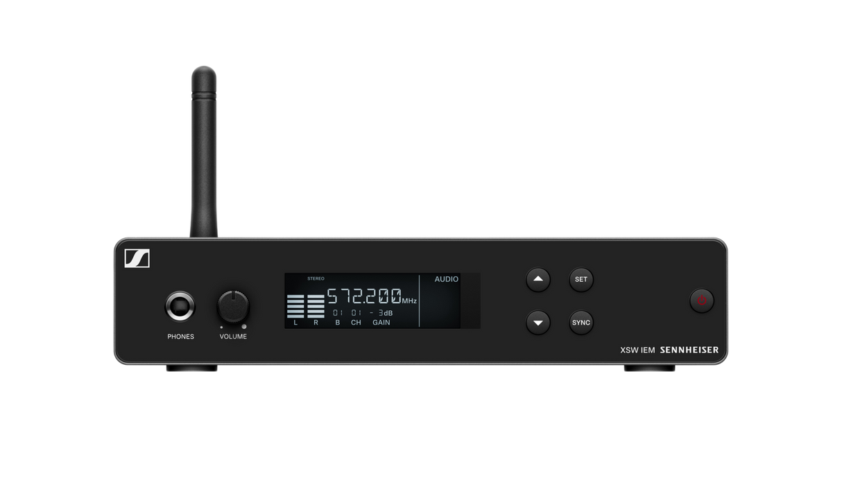 Sennheiser XSW IEM SR Transmitter Front with Antenna