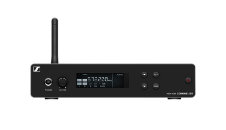 Sennheiser XSW IEM SR B – Half-Rack Stereo Transmitter Wireless Microphone Systems Sennheiser