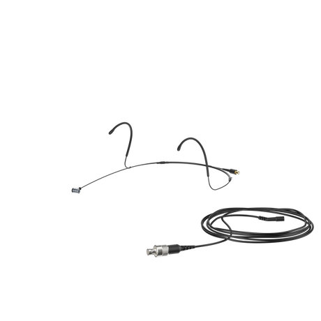 Sennheiser Headmic 4 cardioid condenser headmic with 3-Pin connector for Sennheiser bodypack transmitters, black. Includes KE 4 cardioid mic capsule, 3-Pin connector, MZW 44 windshield and soft case (509498) Headset Microphones Sennheiser