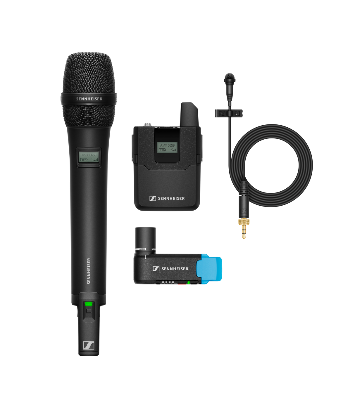 Sennheiser AVX ME2/835 Set interview set product shot