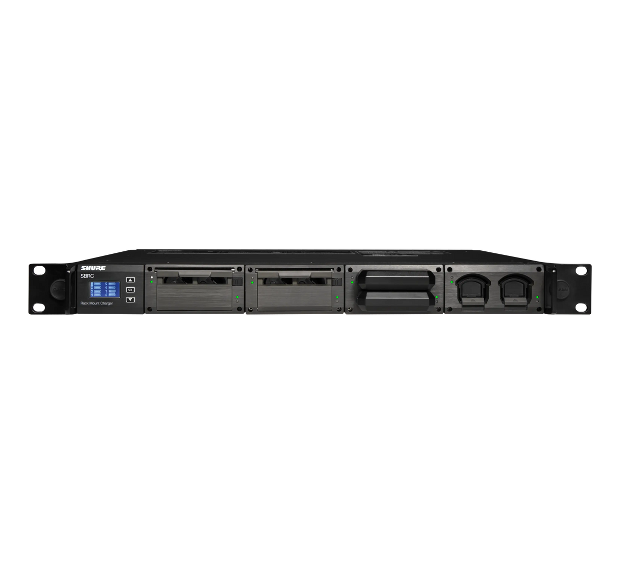 Shure SBRC-US Rack Battery Charger, Compatible with Shure rechargeable batteries AXT910, AXT920 and SB900A. Battery Shure