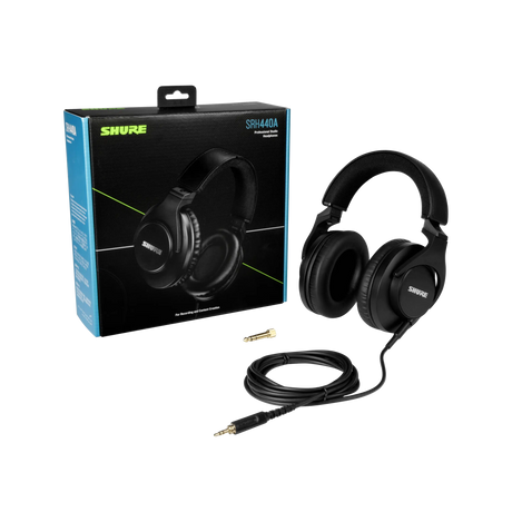 Shure Closed-Back Over-Ear Studio Headphones - SRH440A Headphones Shure