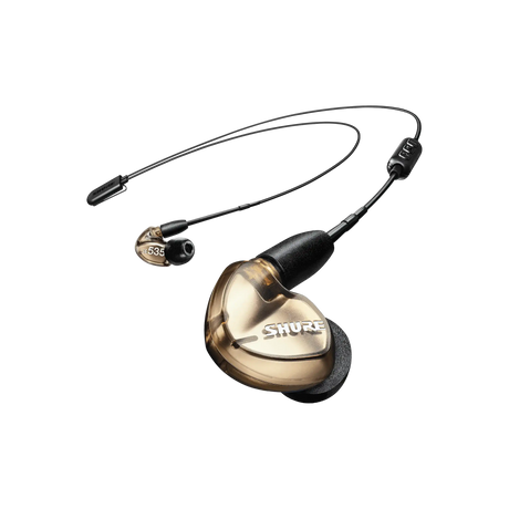 Shure SE535 Sound-Isolating In-Ear Stereo Headphones with 3.5mm Audio Cable (Clear) - SE535-CL Headphones Shure