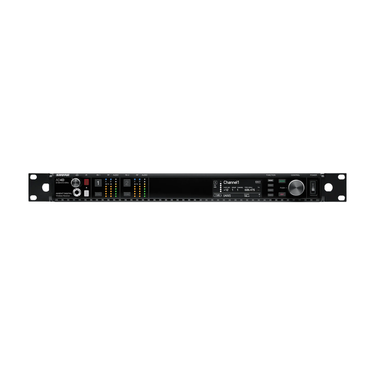 Shure AD4DNP Two-Channel Digital Wireless Receiver Microphones Shure