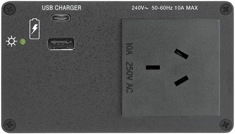Extron AC+USB 314 US, Cord 2US AC, 1USBC, 1 USBA, 12A Brker, Integ PS, 2 Outl Audio & Video Cables Extron