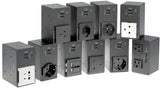 Extron Cable Cubby 1402 Black - 4 US AC, 12 A Breaker, 4 Outlets Under