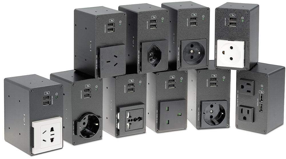 Extron AC+USB 200 Series Power Modules Power Modules for Cable Cubby Series and Select TouchLink Enclosures