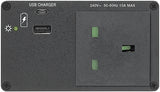 Extron AC+USB 314 US, Cord 2US AC, 1USBC, 1 USBA, 12A Brker, Integ PS, 2 Outl Audio & Video Cables Extron