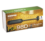 Shure PGA98D-XLR Cardioid condenser gooseneck drum microphone - AP98DM drum mount, XLR-XLR cable Microphones Shure