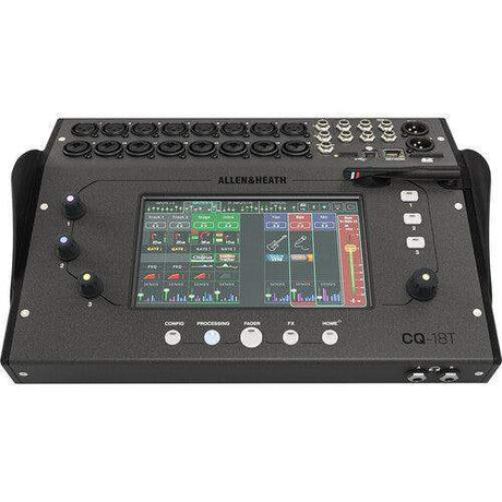 Allen & Heath AH-CQ18T CQ-18T 96kHz Digital Mixer with 7" Touchscreen WiFi and Bluetooth Connectivity - Creation Networks