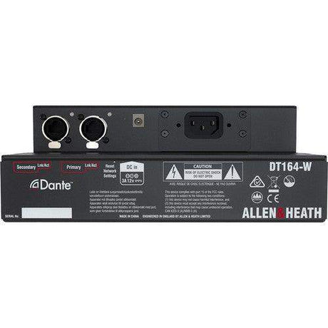 Allen & Heath AH-DT164-W 16x4 Wallmount Dante/AES67 Audio I/O Expander - Creation Networks