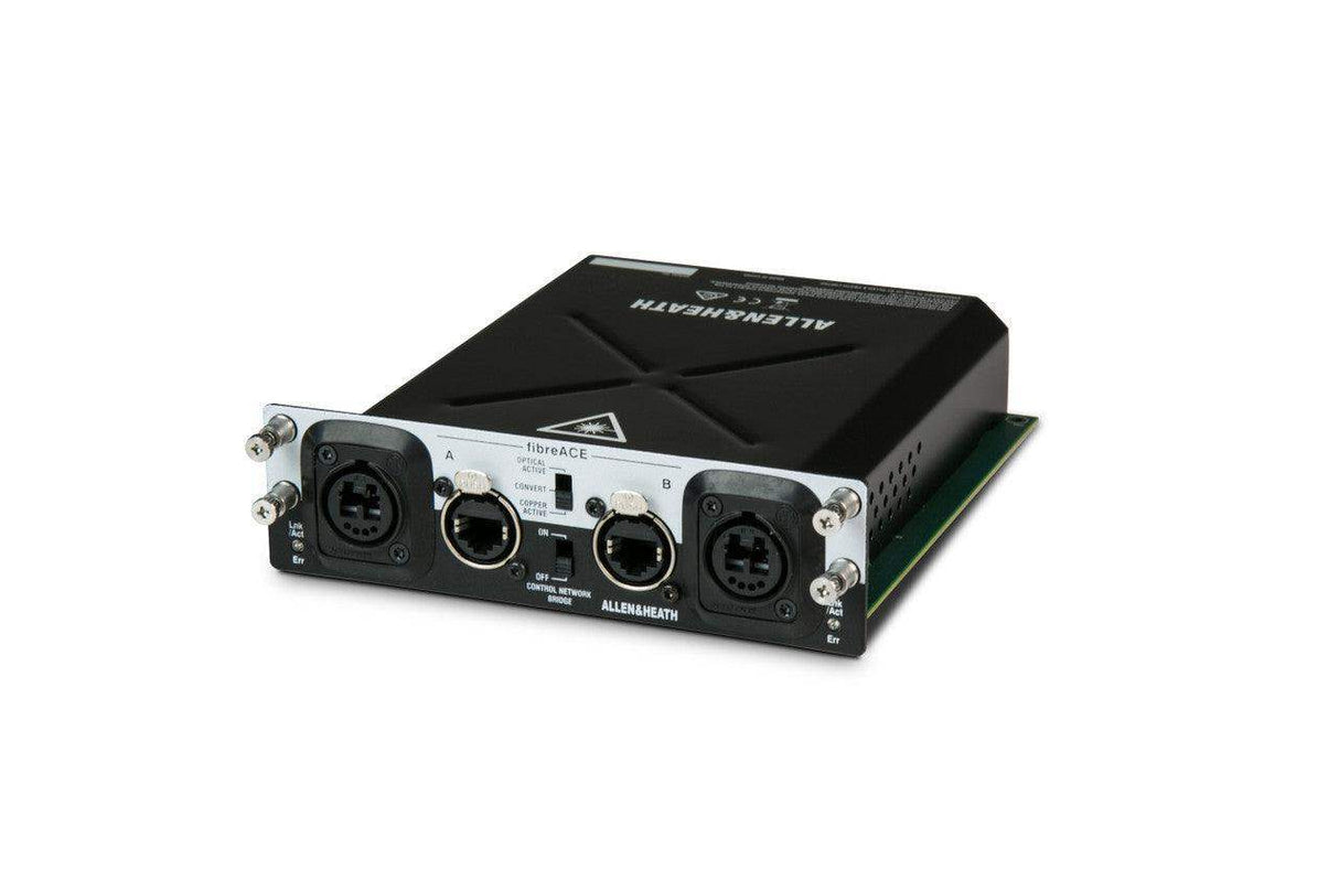 Allen & Heath AH-M-DL-GOPT-A FiberACE Audio Networking card, 96kHz, 128x128, dual redundancy, OpticalCon connectors - Creation Networks
