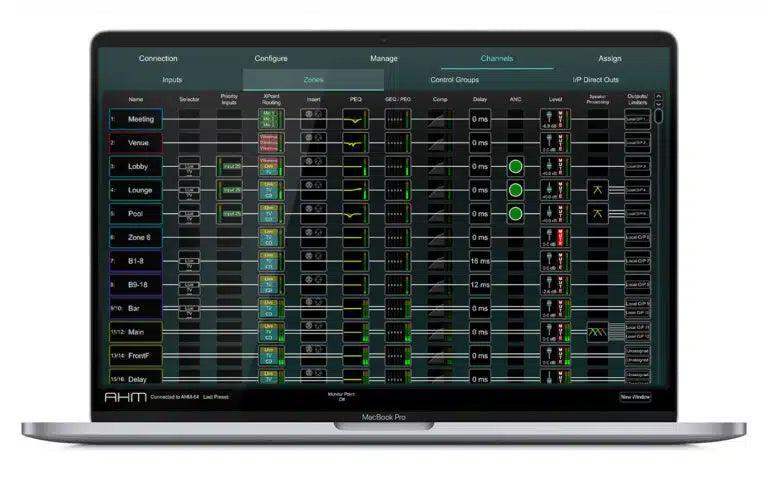 Allen & Heath AHM-16 16 x 16 Audio Matrix Processor - Creation Networks