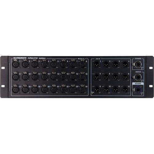 Allen & Heath AR2412 24x12 Main Remote Stage Rack for GLD & Qu Mixers (Black) - Creation Networks