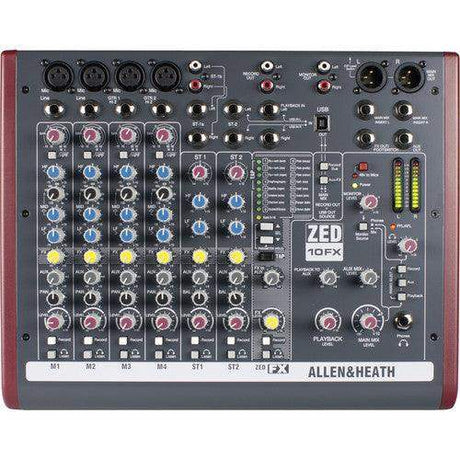 Allen & Heath ZED-10FX Multipurpose Mini Mixer with Effects - Creation Networks