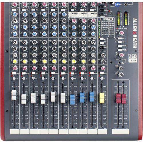 Allen & Heath ZED-12FX 12-Channel Multipurpose USB Mixer with Effects - Creation Networks