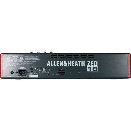 Allen & Heath ZED-18 Compact 18-Channel Analog Mixer with USB Connection - Creation Networks