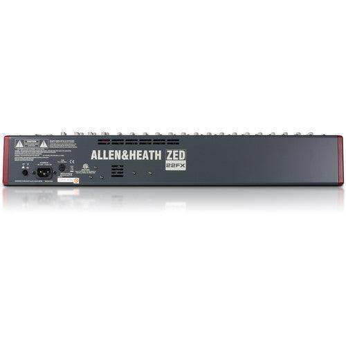 Allen & Heath ZED-22FX 22-Channel Analog Mixer with USB and Built-In Effects - Creation Networks