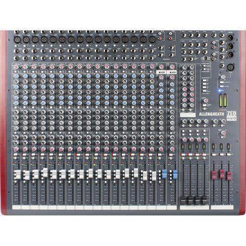 Allen & Heath ZED-420 20-Channel 4-Bus Analog Mixer with USB Connection - Creation Networks